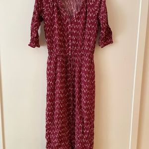 Merlot flowy maxi dress